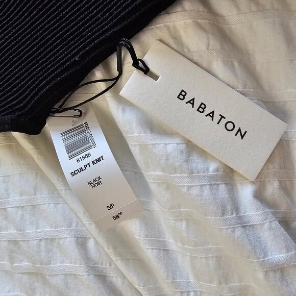 Aritzia Babaton Sculpt Knit Halter Top - 2021 - Black - Sz S - NWT - Picture 5 of 12